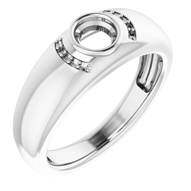 Accented Bezel-Set Ring