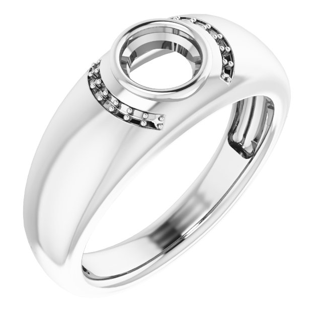 Accented Bezel-Set Ring