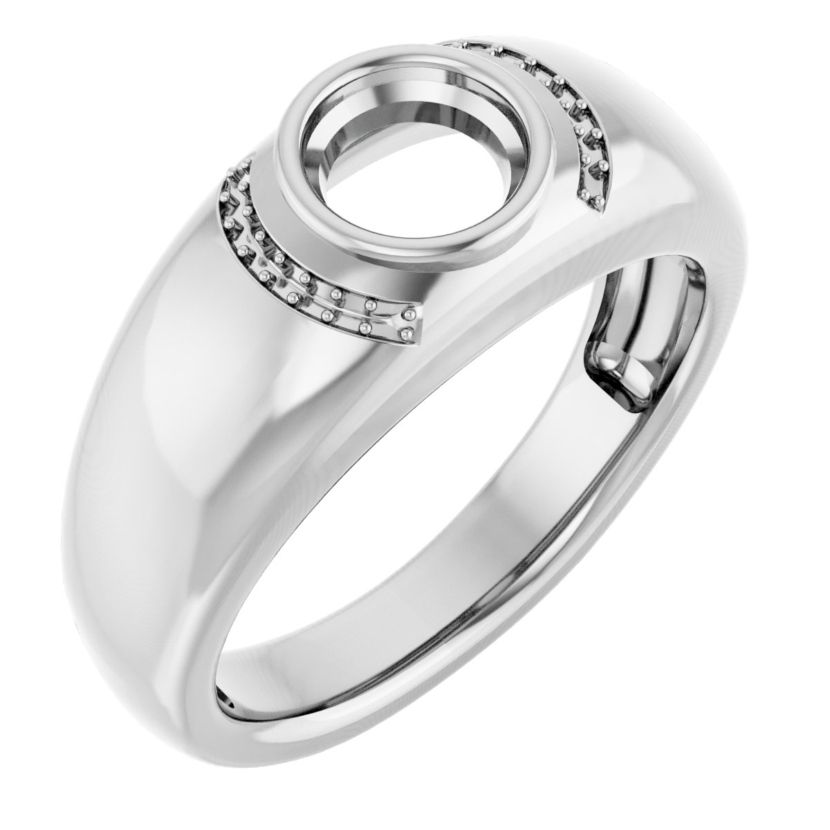 Accented Bezel-Set Ring