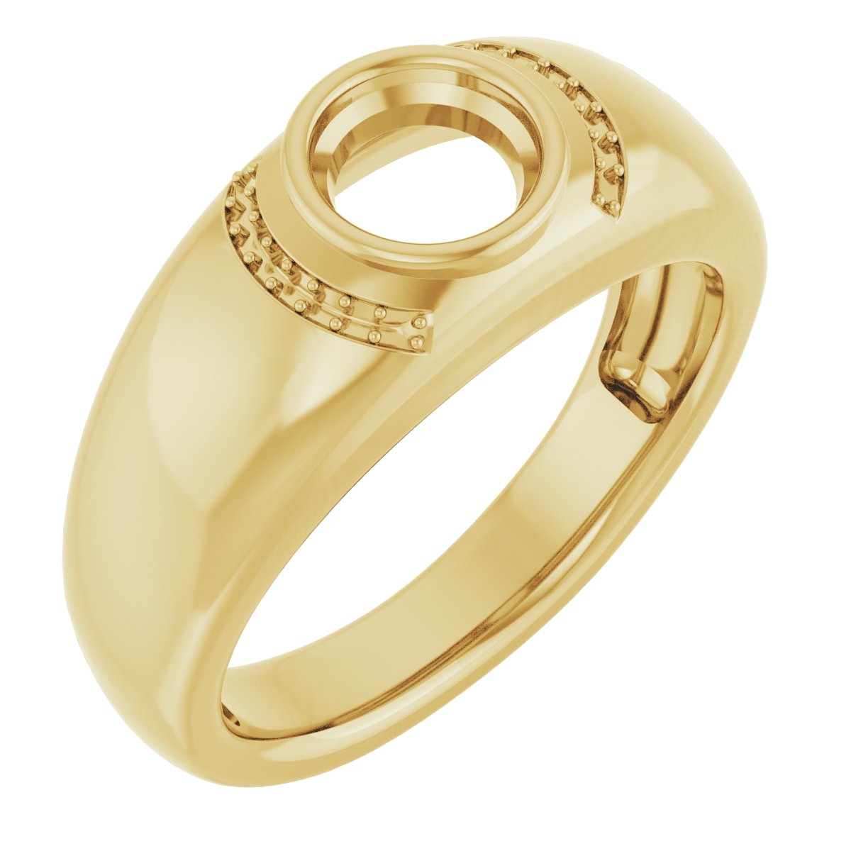 Accented Bezel-Set Ring