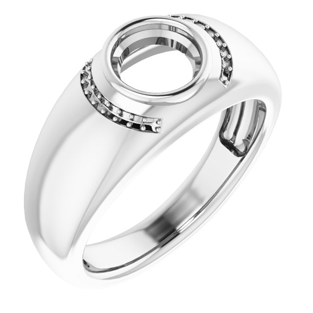 Accented Bezel-Set Ring