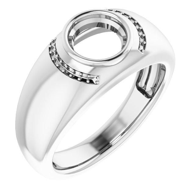 Accented Bezel-Set Ring