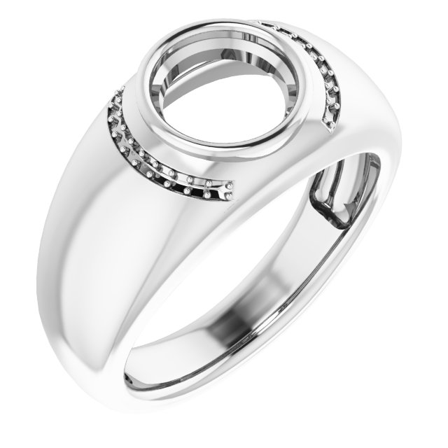 Accented Bezel-Set Ring