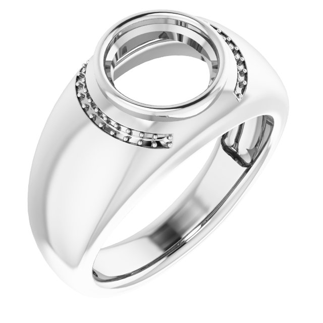 Accented Bezel-Set Ring