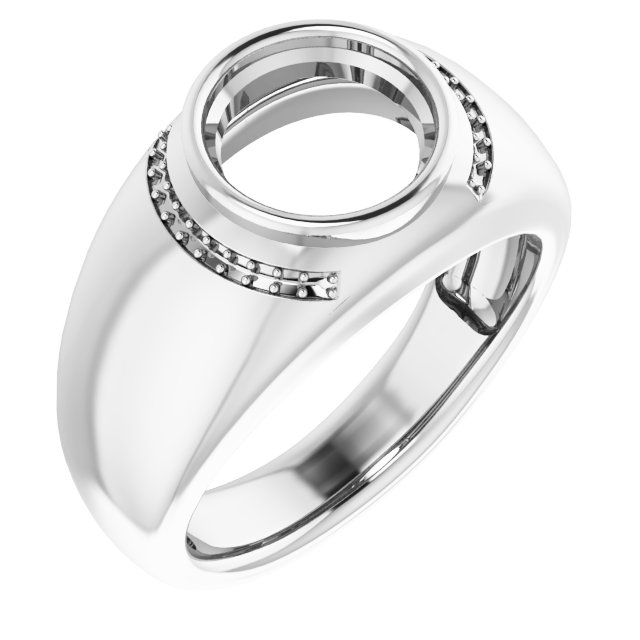 Accented Bezel-Set Ring