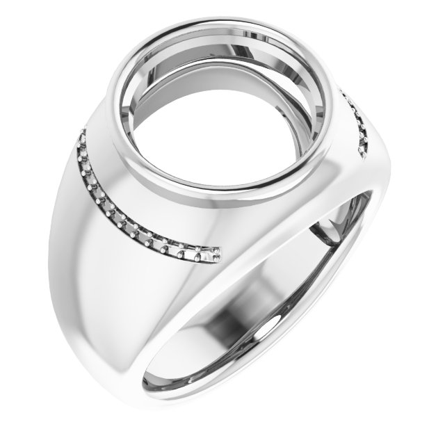 Accented Bezel-Set Ring
