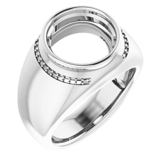 Accented Bezel-Set Ring