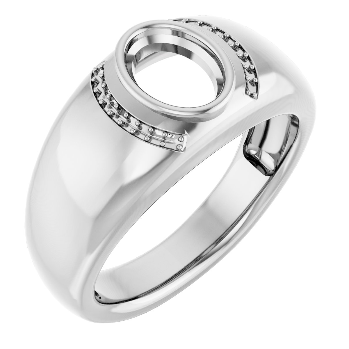 Accented Bezel-Set Ring