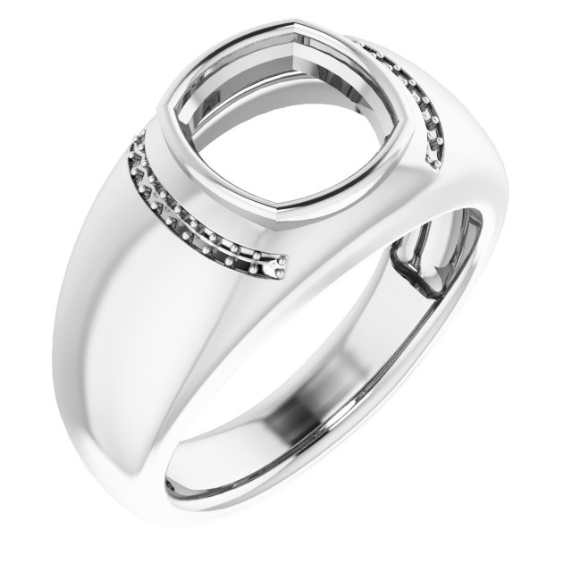 Accented Bezel-Set Ring