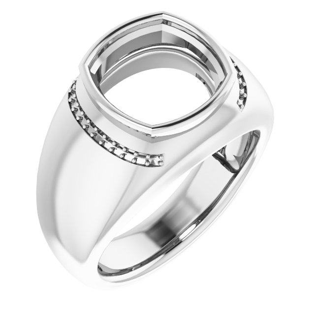 Accented Bezel-Set Ring