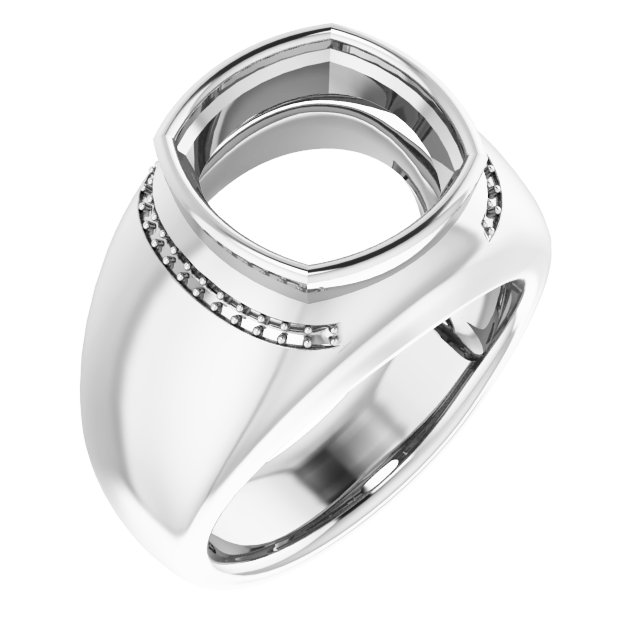 Accented Bezel-Set Ring