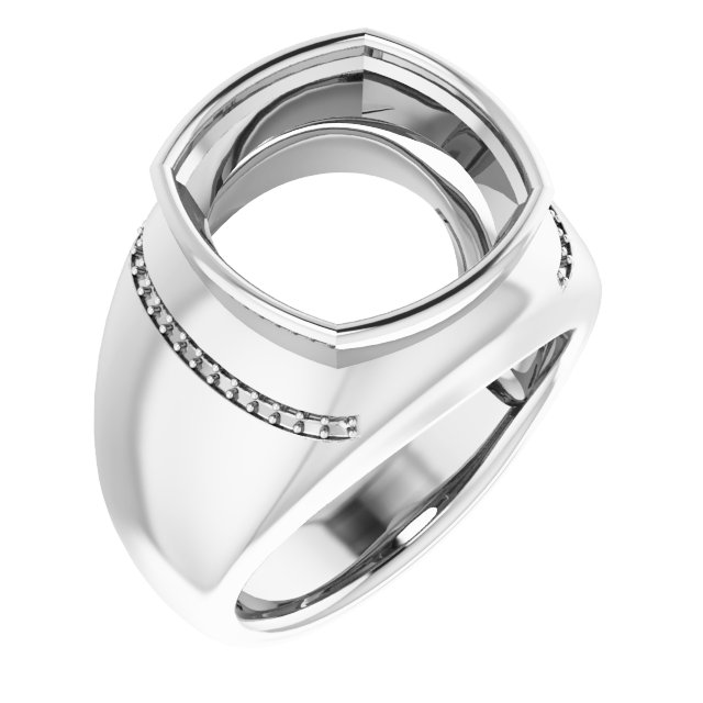 Accented Bezel-Set Ring