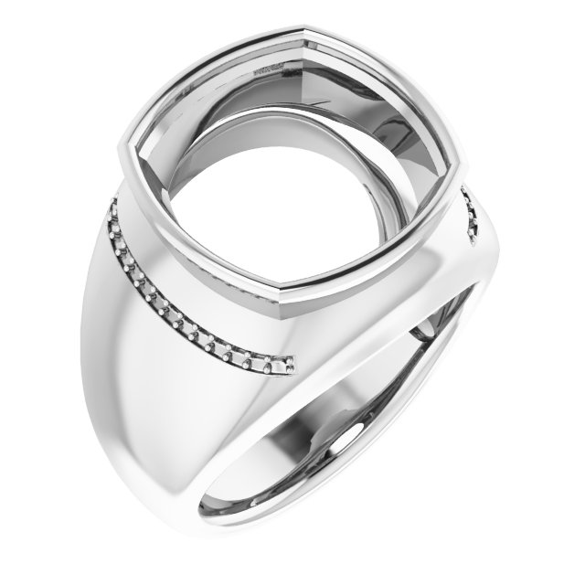 Accented Bezel-Set Ring