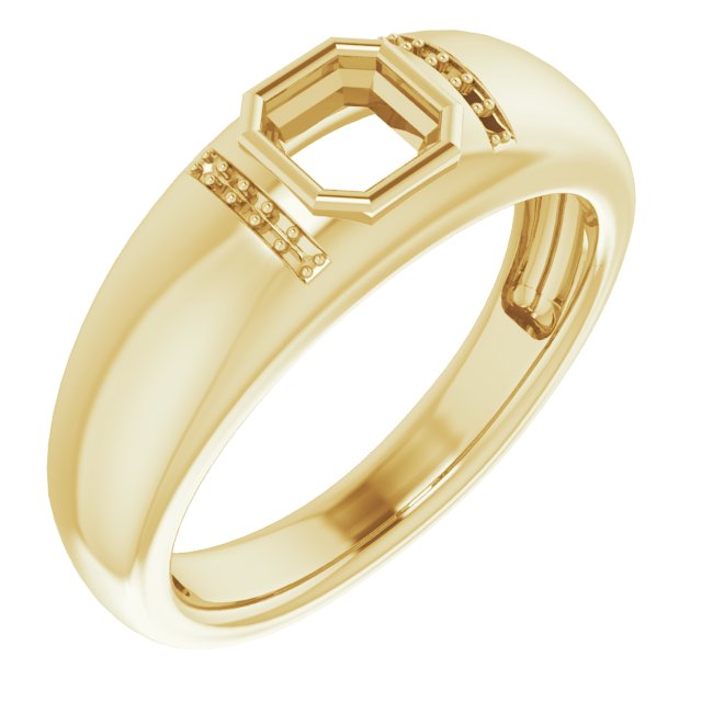 Accented Bezel-Set Ring