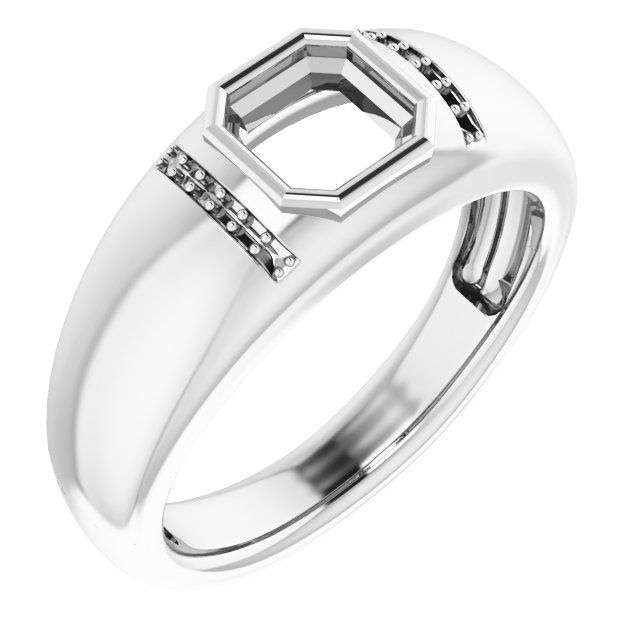 Accented Bezel-Set Ring