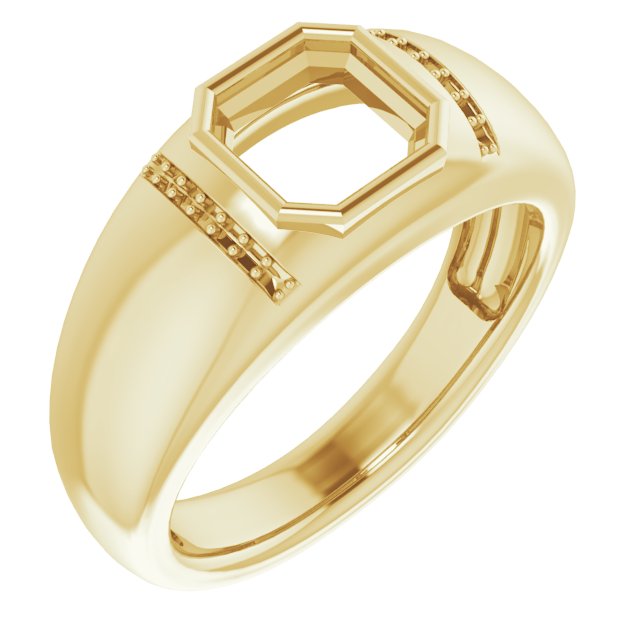 Accented Bezel-Set Ring