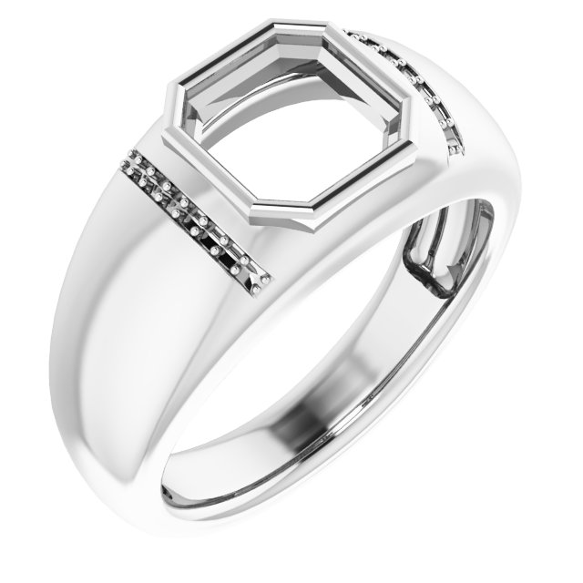 Accented Bezel-Set Ring
