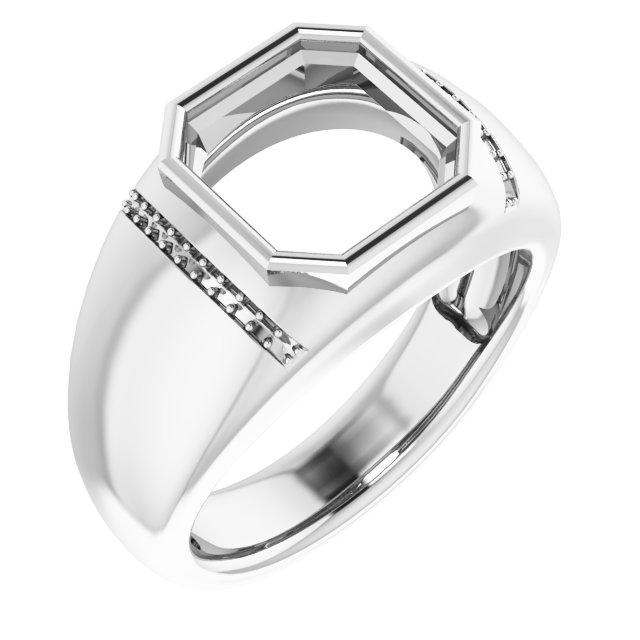 Accented Bezel-Set Ring