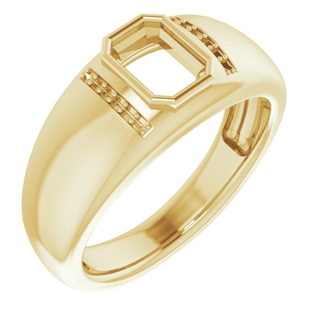 Accented Bezel-Set Ring