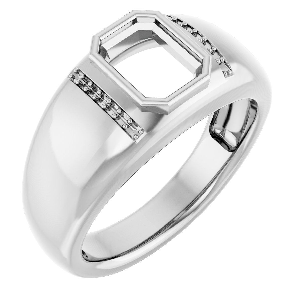 Accented Bezel-Set Ring