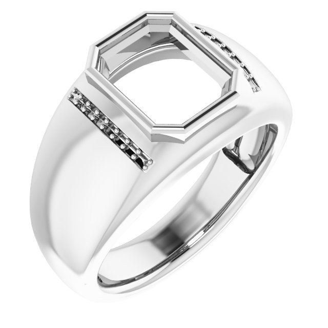 Accented Bezel-Set Ring