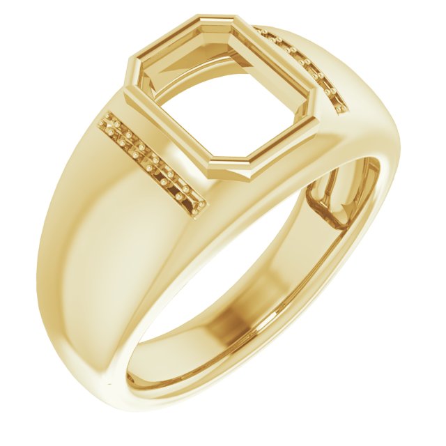 Accented Bezel-Set Ring