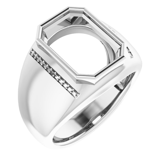 Accented Bezel-Set Ring