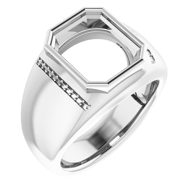 Accented Bezel-Set Ring