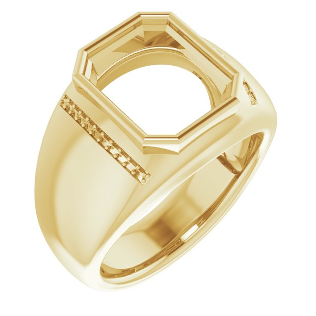Accented Bezel-Set Ring