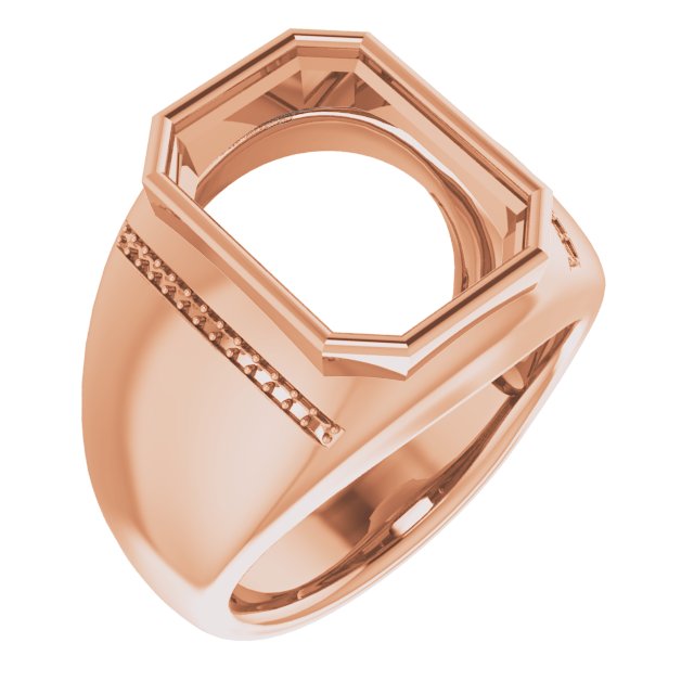 Accented Bezel-Set Ring