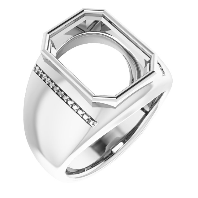 Accented Bezel-Set Ring