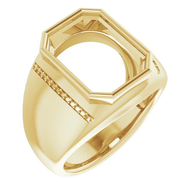 Accented Bezel-Set Ring