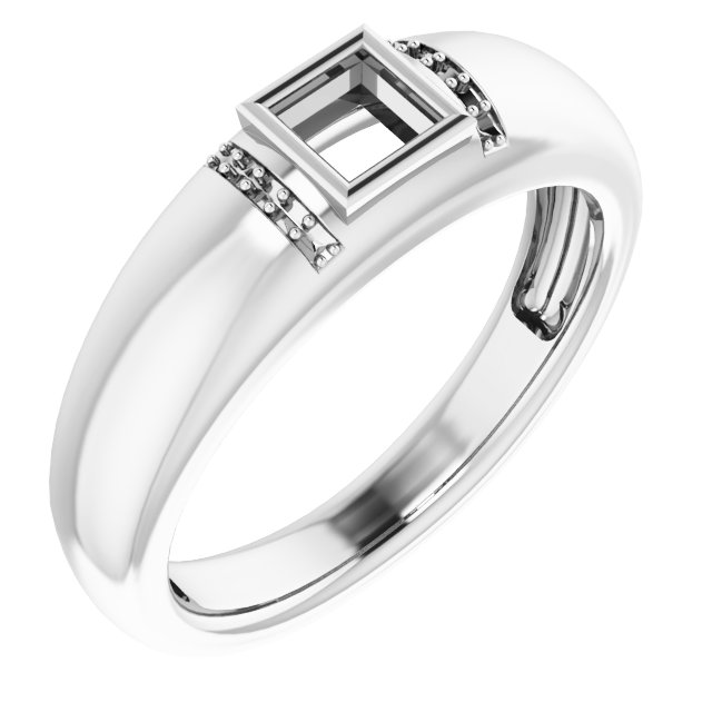 Accented Bezel-Set Ring