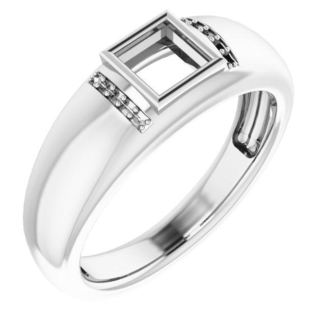 Accented Bezel-Set Ring