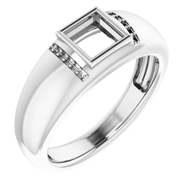 Accented Bezel-Set Ring