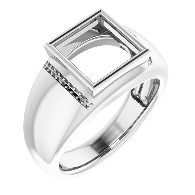 Accented Bezel-Set Ring