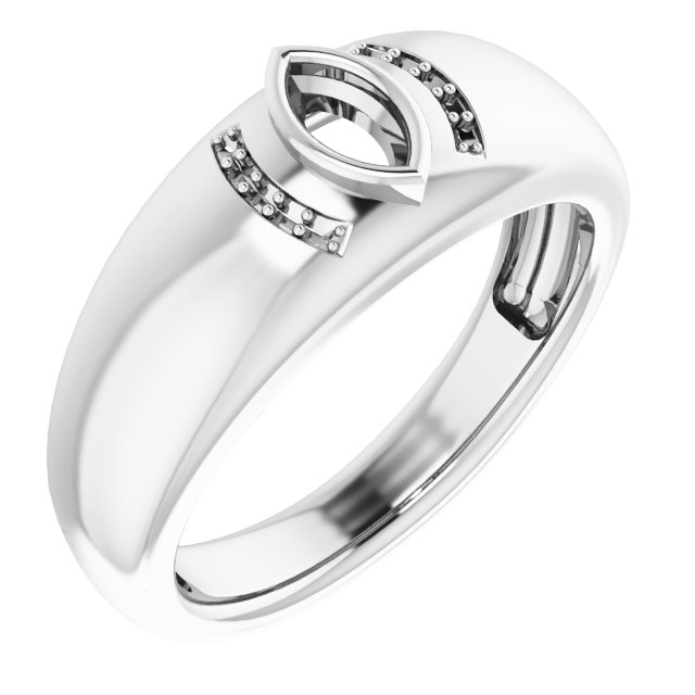 Accented Bezel-Set Ring