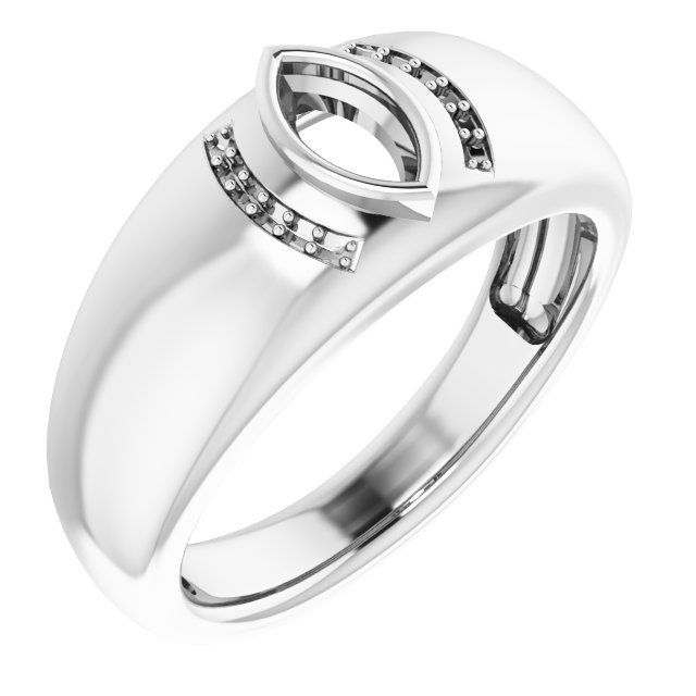 Accented Bezel-Set Ring