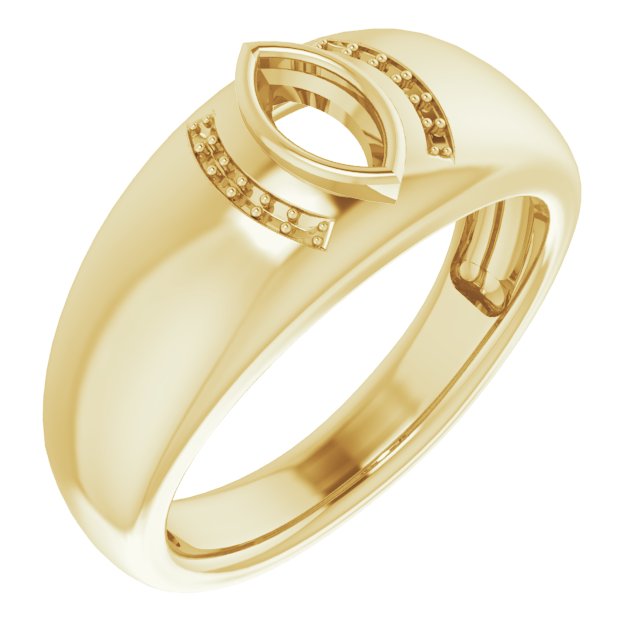Accented Bezel-Set Ring