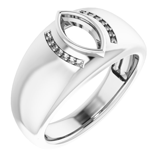 Accented Bezel-Set Ring