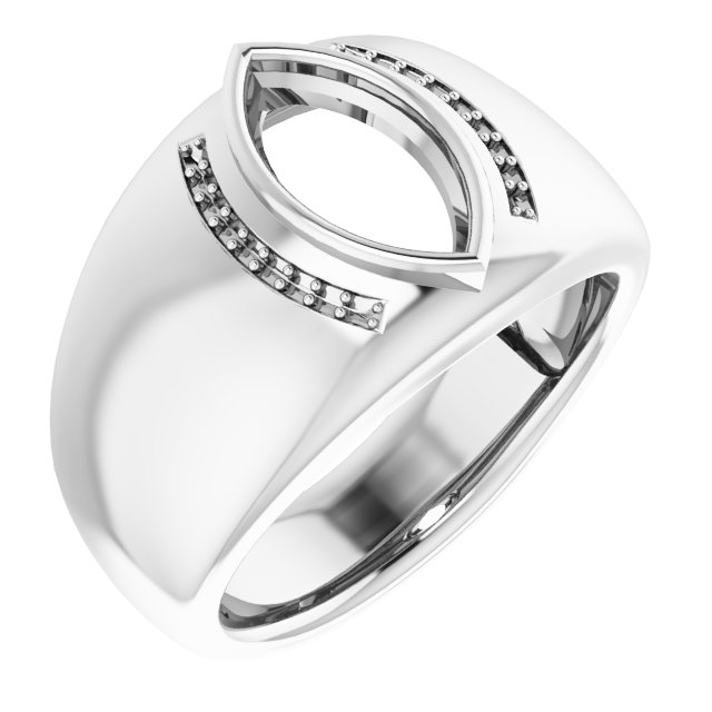 Accented Bezel-Set Ring