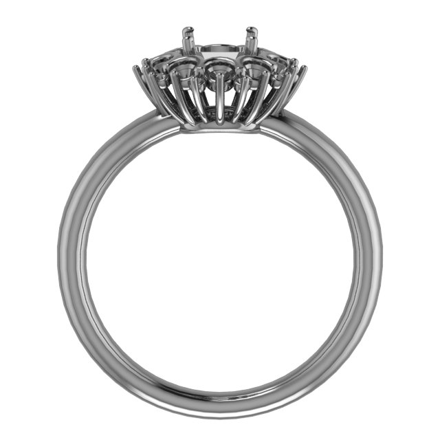 Natural Sky Blue Topaz & 3/8 CTW Natural Diamond Ring view 2