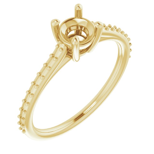 Accented Cathedral-Style Ring