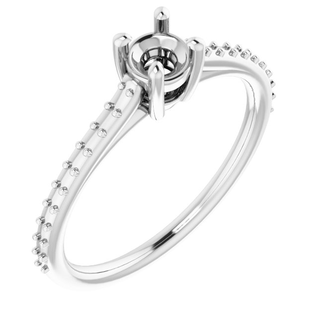 Accented Cathedral-Style Ring