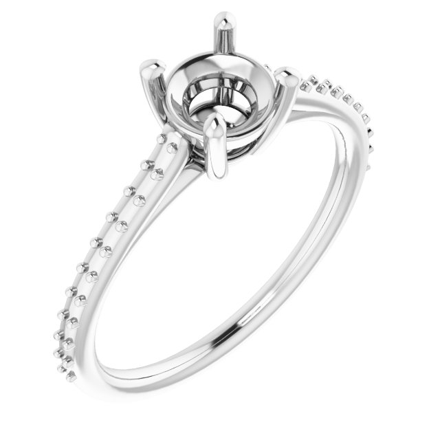 Accented Cathedral-Style Ring