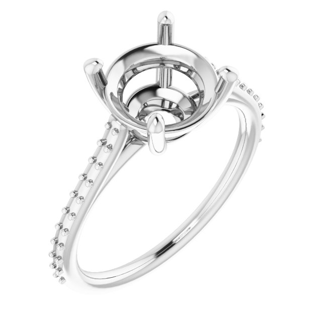 Accented Cathedral-Style Ring