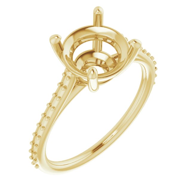Accented Cathedral-Style Ring