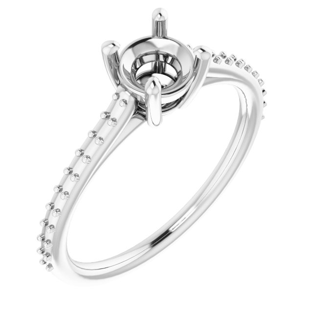 Accented Cathedral-Style Ring