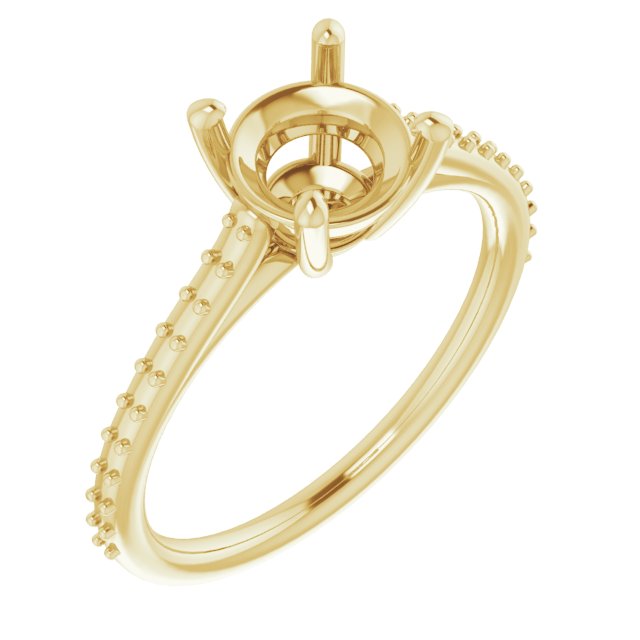 Accented Cathedral-Style Ring