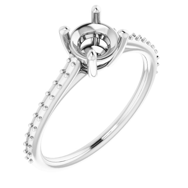 Accented Cathedral-Style Ring